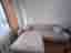Beige sammet soffa