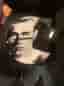 Väggklocka, James Dean, rund svartvit glas med porträttmotiv