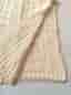 Nytt Högkvalitativ stickad bomullsfilt / pläd  i beige 140x160