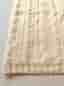 Nytt Högkvalitativ stickad bomullsfilt / pläd  i beige 140x160