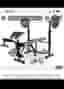 Multigym och träningsbänk hemmagym svart
