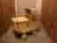 Dockvagn vintage antikgul