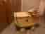 Dockvagn vintage antikgul