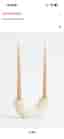 Ny ljusstake keramik beige