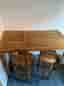 Barbord/matbord inklusive stolar