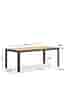 Kave Home - Bona Matbord 8 platser i teak/metall