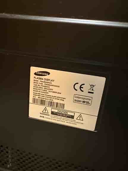 Samsung plasmaskärm tv svart 42”
