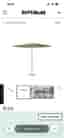 Platinum RIVA parasoll teak look/taupe 3m
