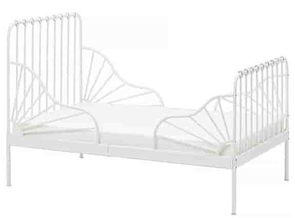 IKEA barnsäng vit metall