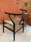 Vintage Wegner CH24 Y-stol i svart ek - Carl Hansen & Søn 1960-tal Danmark
