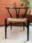 Vintage Wegner CH24 Y-stol i svart ek - Carl Hansen & Søn 1960-tal Danmark