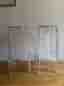 Set 2 Kartell Philippe Starck pall ”Ghost” piedestal genomskinlig plast