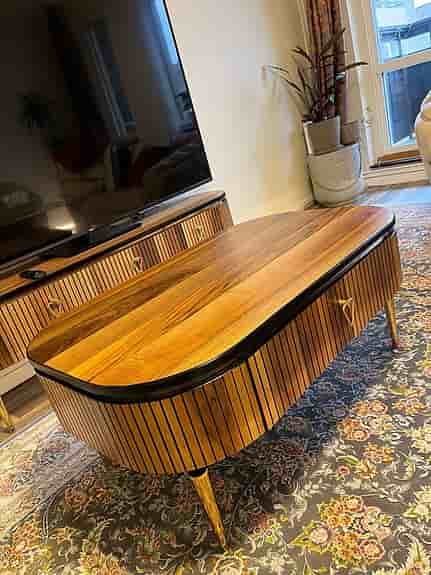 Soffbord trä 105 × 65 × 45 cm