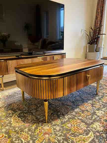 Soffbord trä 105 × 65 × 45 cm