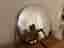 Rund spegel med svart ram 80 cm i diameter