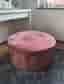 Rosa sittpuff/pall