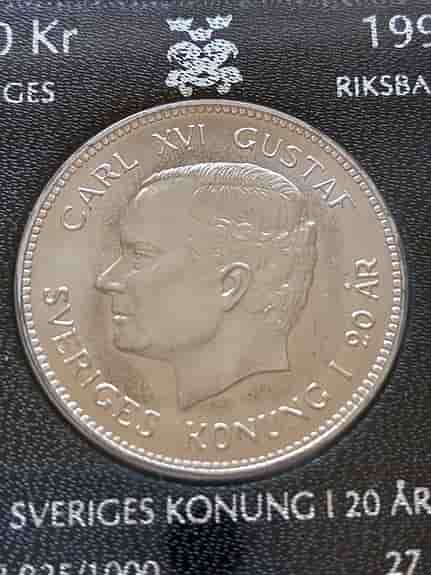 Sveriges riksbank 200 kr minnesmynt silver 925/1000 27 g 1993