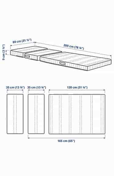 IKEA madrass 80x200 växasäng