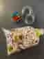 Rubriks kub, slinky och blandat Lego