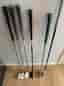 Golfklubbor, utility järn, wedge, putter