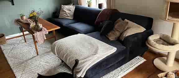 Svart sammets soffa