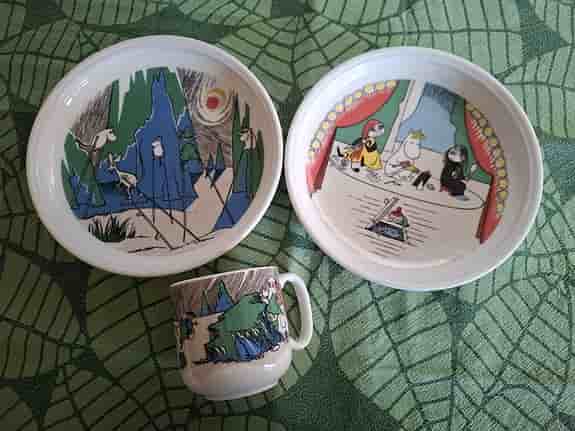 Mumin barnservis retro vintage från 2001-2003