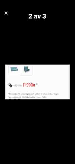 Liten elegant soffa