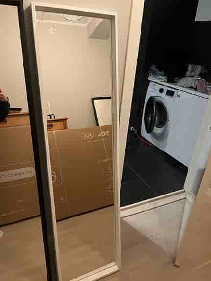 IKEA spegel helkropp vit