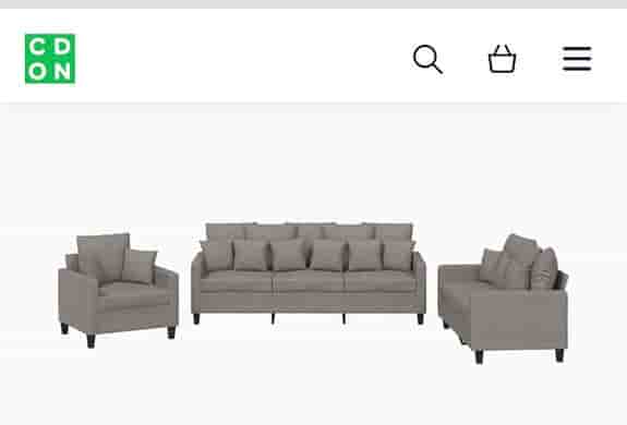Soffgrupp 3 delar – NY - Taupe