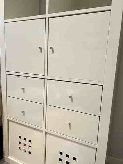 Ikea hylla / skåp / byrå med lådor, vit
