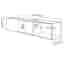 BESTÅTV bench with doors, white/Kallviken light grey, 180x42x38 cm