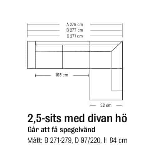 Snygg och fräsch beige hörnsoffa