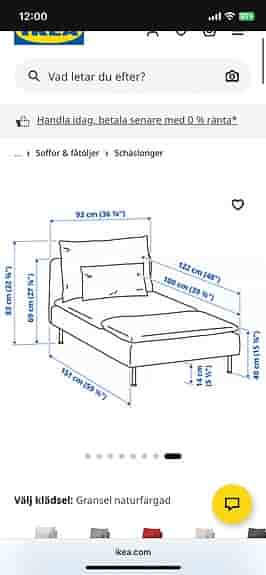 Ikea schäslong Söderhamn