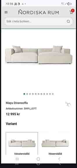Divansoffa Maya