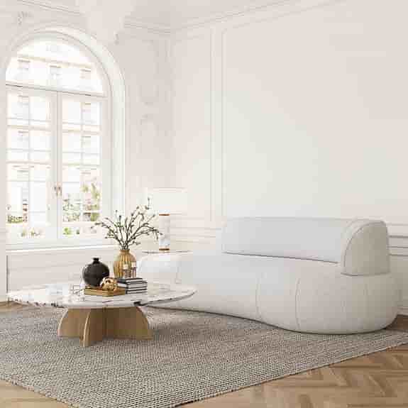 Creme soffa