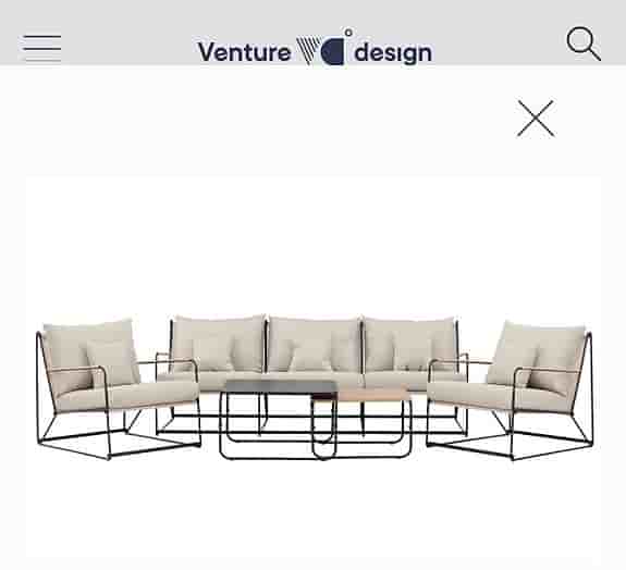 loungeset utemöbler i beige/svart
