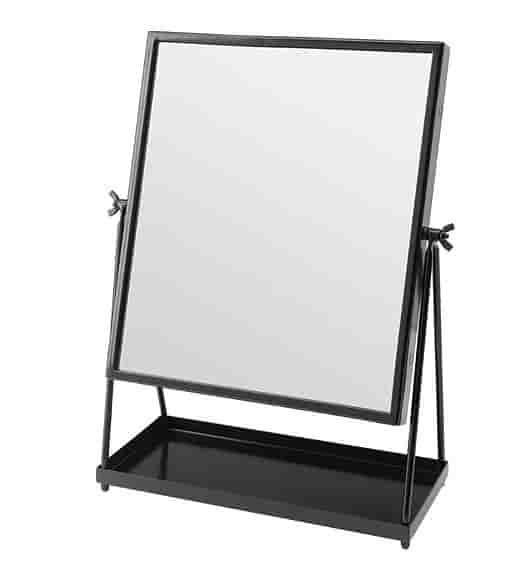 2 st IKEA KARMSUND bordsspegel svart metall