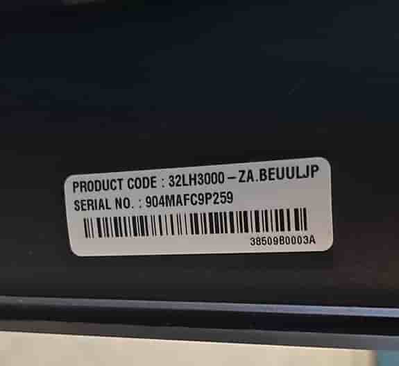 LG 32LH3000 tv 32 tum svart