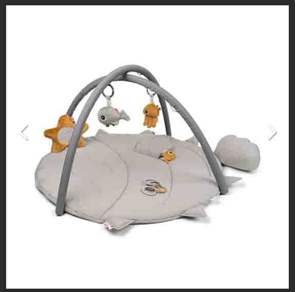 Done by Deer babygym rund lekmatta grå