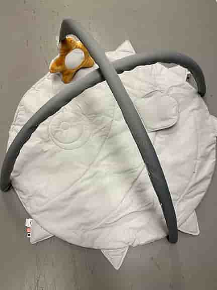 Done by Deer babygym rund lekmatta grå