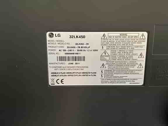 LG 32LK450 tv 32 tum svart