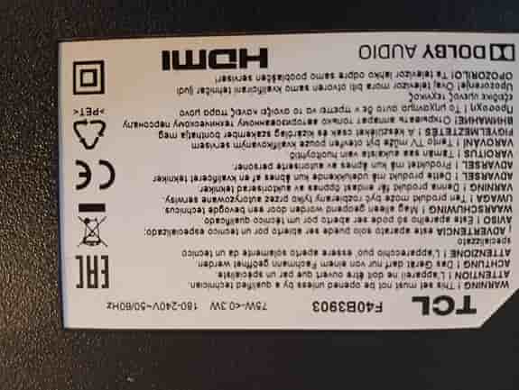 TCL TV 40"