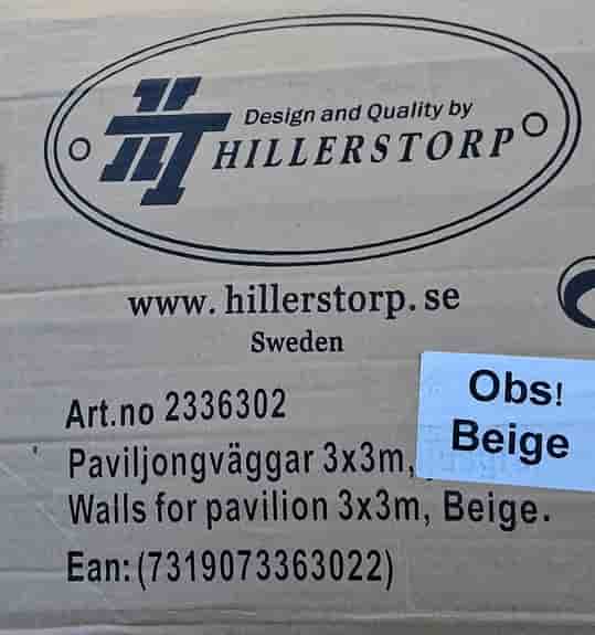 Paviljong, tak och väggar