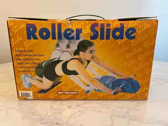 Roller Slide maghjul träningsredskap blå