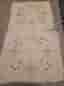Dukar med broderi beige flerfärgad