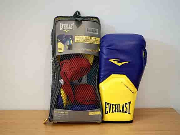 Everlast Pro Style träningshandskar blå/gul
