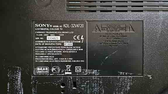 TV Sony Bravia 32-tum
