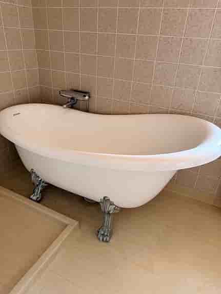 Westerbergs Victoria badkar 157 cm vitt med kromade tassar