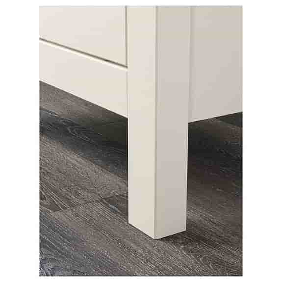 HEMNES Byrå med 2 lådor + Glasskiva  (Två byråer säljs tillsammans)