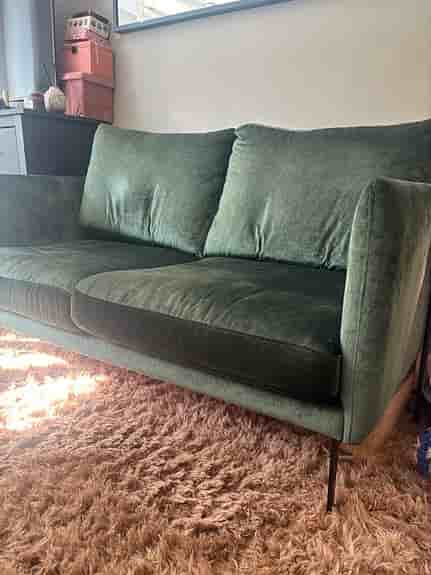 Sweef Flamingon 2-sits soffa – mycket bra skick – grön (leverans löses)